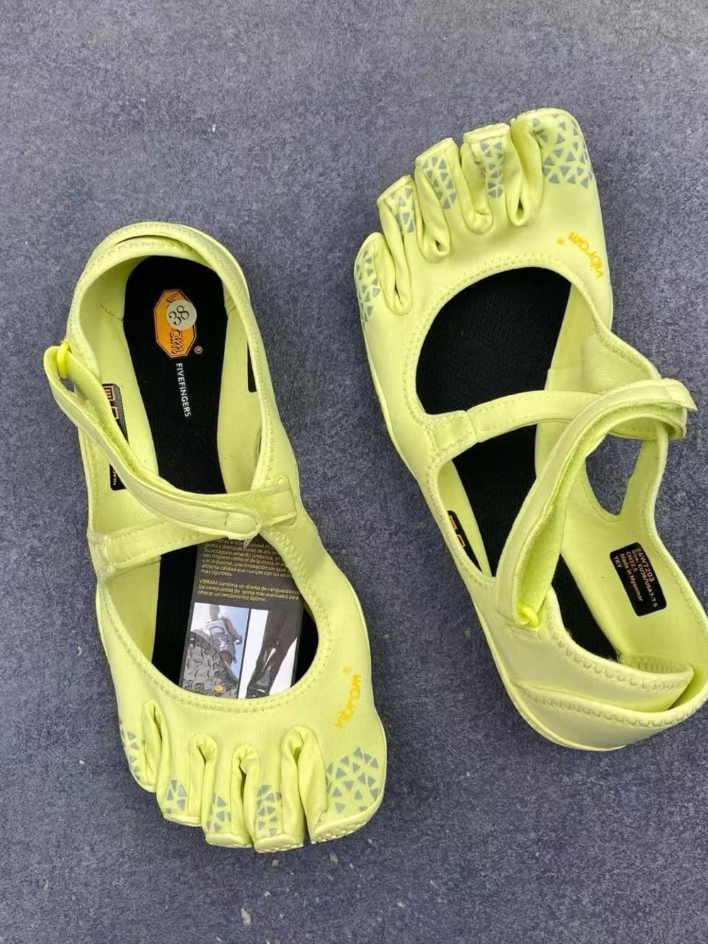 Vibram Women’s Neon Yellow Five-Toe Active Sandals